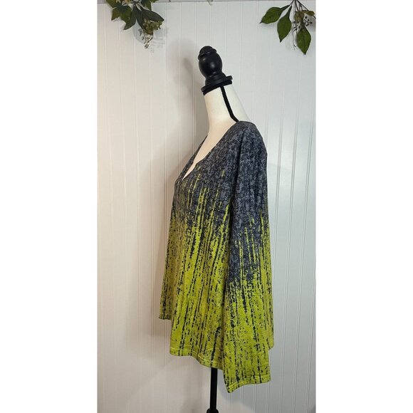 Noracora Womens Long Sleeve Tunic Top With Abstract Pattern - Picture 2 of 14